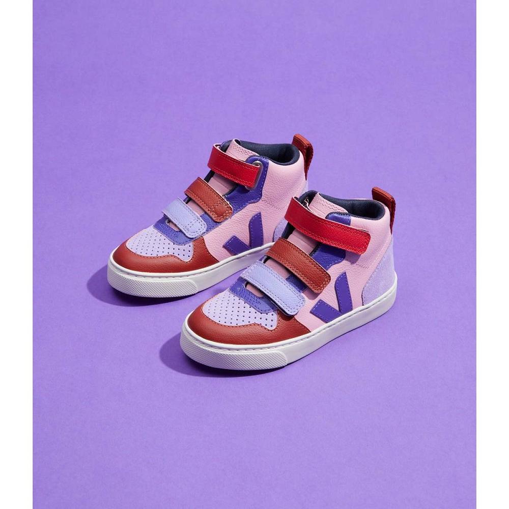 Kids' Veja V-10 MID CHROMEFREE Shoes Multicolor | SG 743BEX